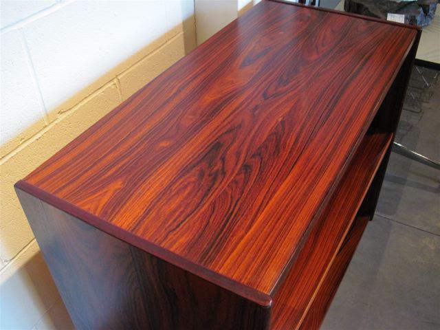 Danish Rosewood Shelf Case Piece