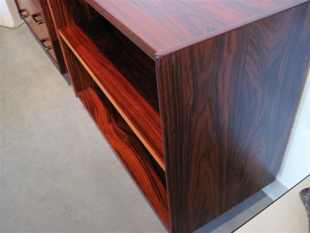 Danish Rosewood Shelf Case Piece