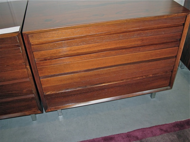 Danish Pair of  Rosewood End Tables/Dressers