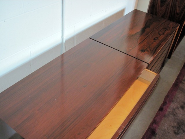 Danish Pair of  Rosewood End Tables/Dressers