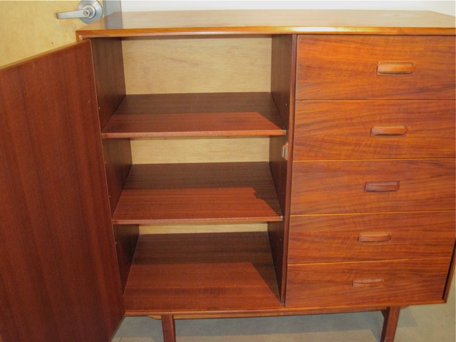 Danish Walnut <em>Gentleman's Dresser</em>  Case Piece