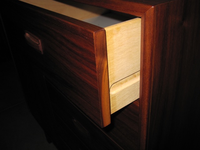 Danish Walnut <em>Gentleman's Dresser</em>  Case Piece