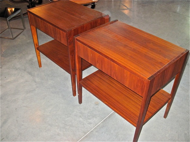 Danish Pair of Teak End Tables