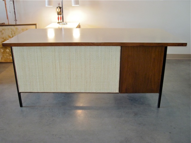 Florence Knoll Executive Desk & Return