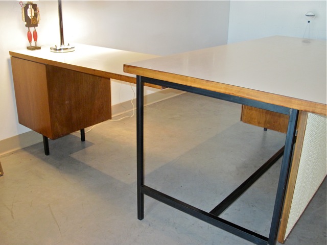 Florence Knoll Executive Desk & Return