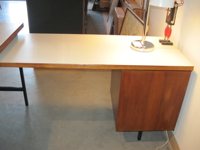 Florence Knoll Executive Desk & Return