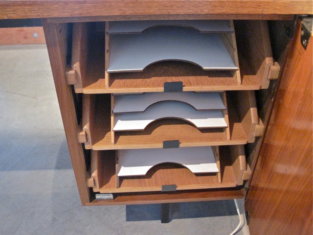 Florence Knoll Executive Desk & Return