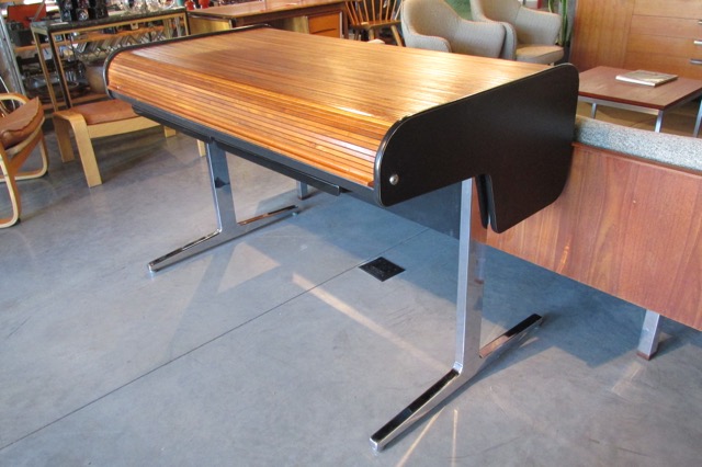 George Nelson Action Office Walnut Tambour Desk
