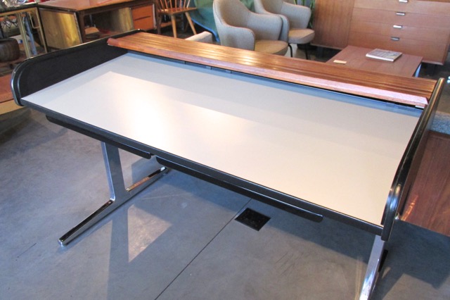 George Nelson Action Office Walnut Tambour Desk