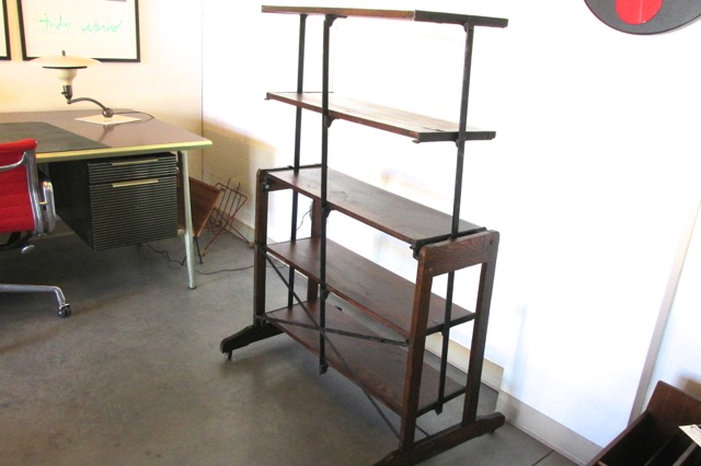 Iron & Oak Book Shelf/Table