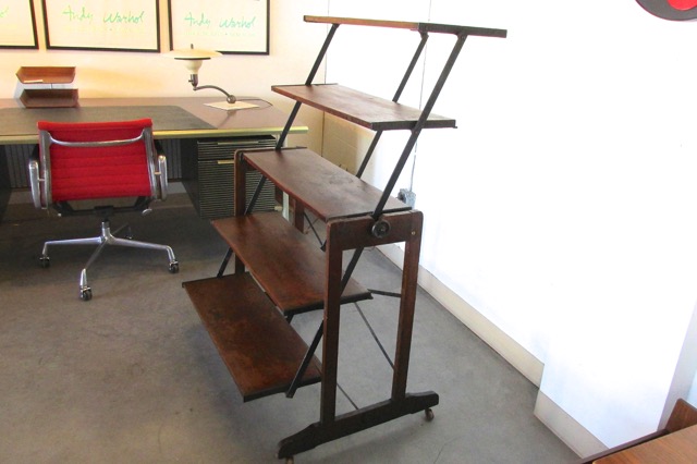 Iron & Oak Book Shelf/Table