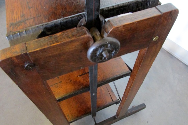 Iron & Oak Book Shelf/Table