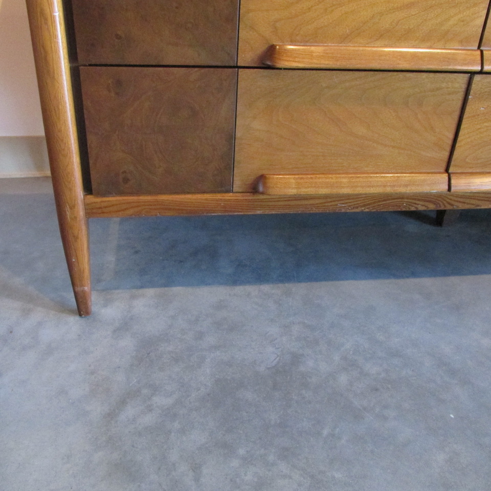 Danish Style Two Tone Walnut Case Piece