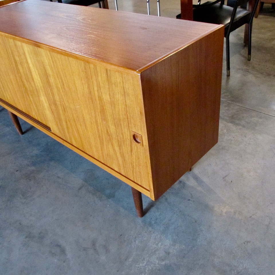 Jydsk Teak Sliding Door Credenza