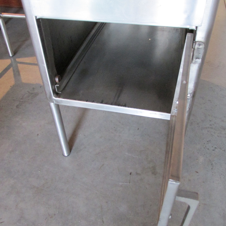 Brushed Steel Industrial Desk