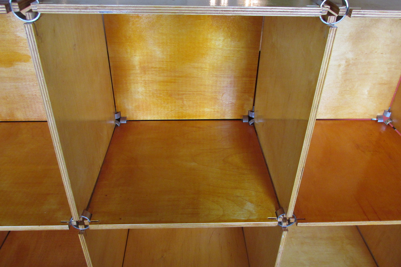 Maple Five-Ply Shelving Unit