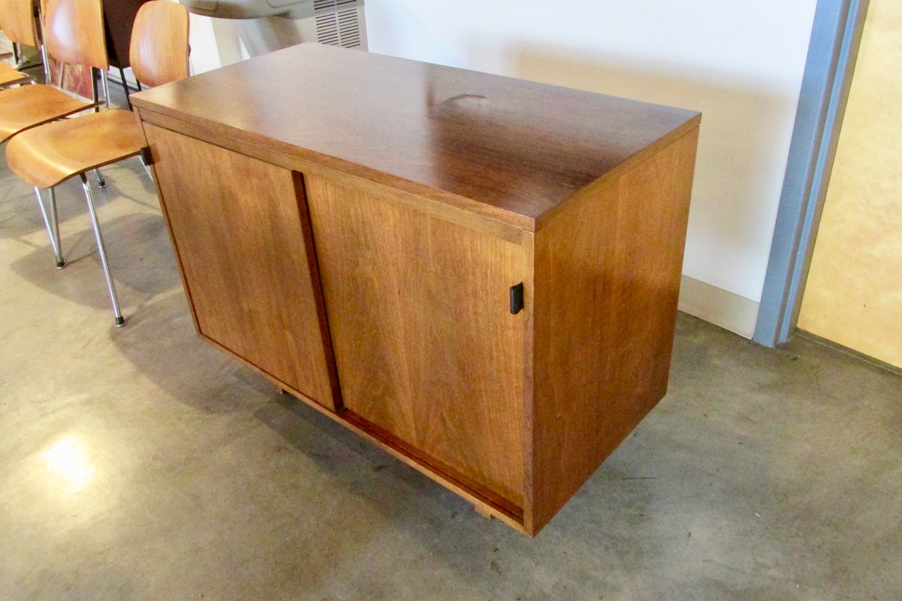 George Nelson Walnut Rare <em>Audio</em> Credenza