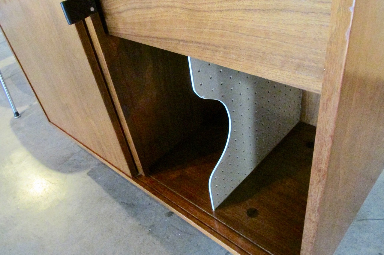 George Nelson Walnut Rare <em>Audio</em> Credenza
