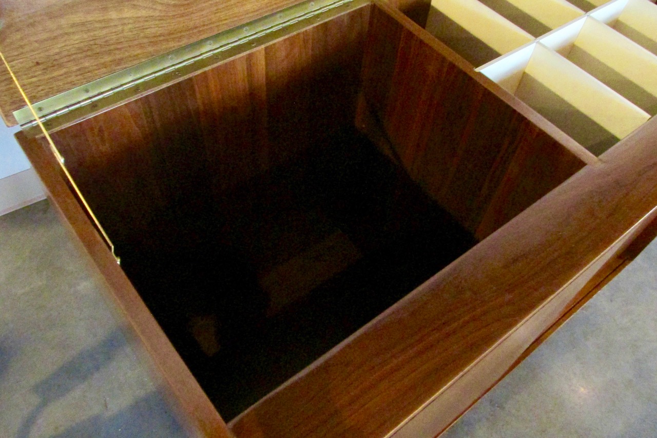 George Nelson Walnut Rare <em>Audio</em> Credenza