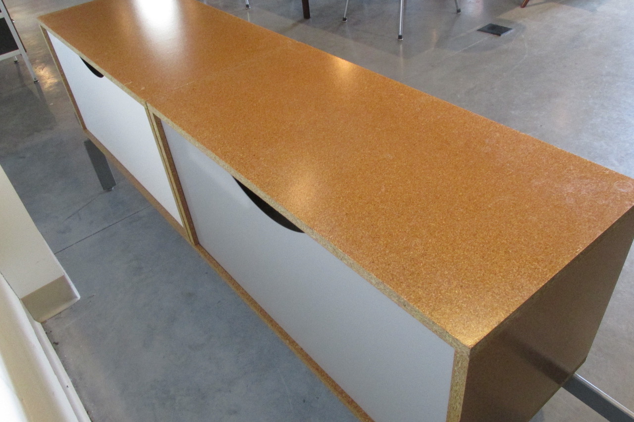 Artisan Multi Color Wood & Steel Credenza