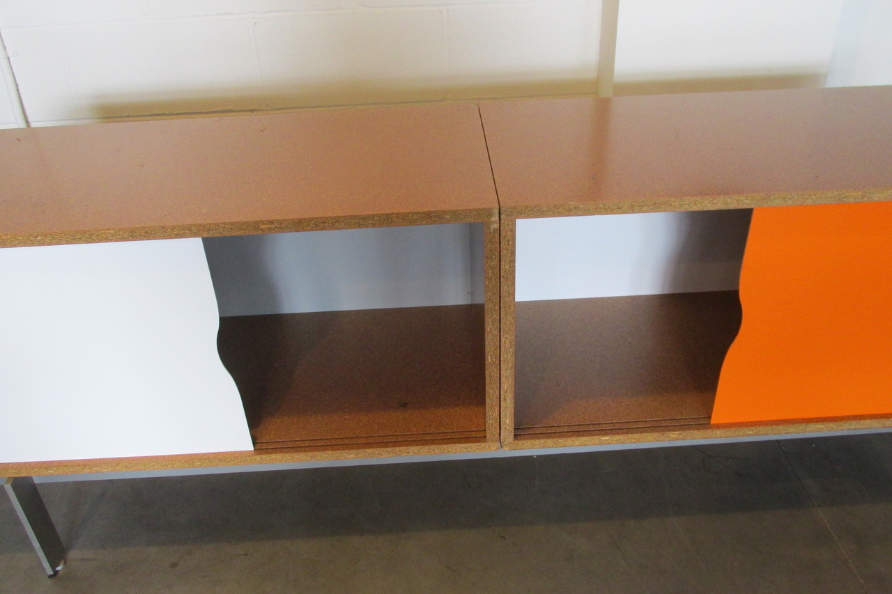Artisan Multi Color Wood & Steel Credenza