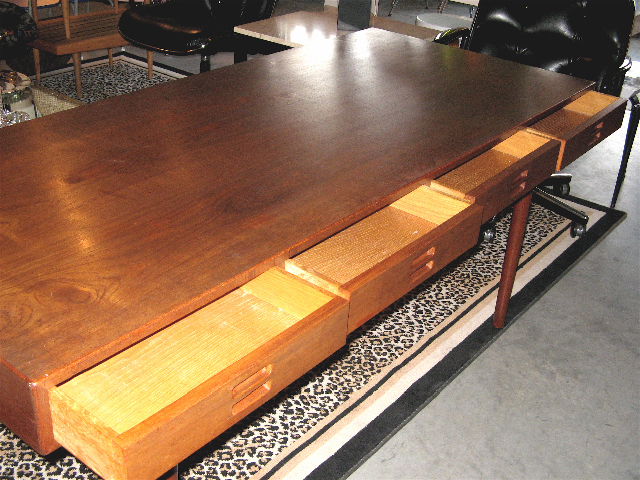 Nana Ditzel Four Drawer Teak Desk 