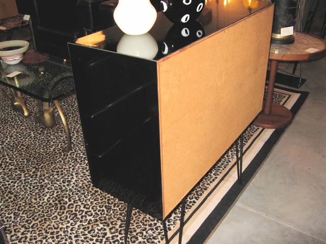 Black Lucite Shelf System 