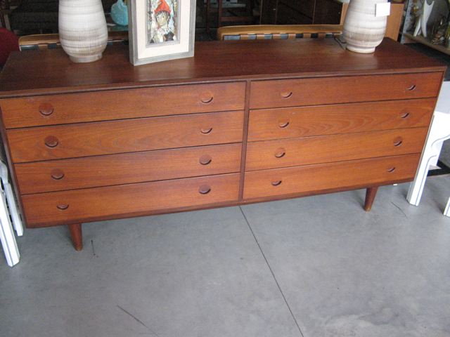 Danish Teak Eight Drawer Casepiece 