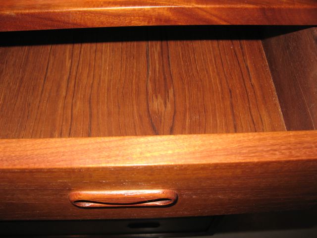 Pair of Solid Teak Five Drawer Casepieces 