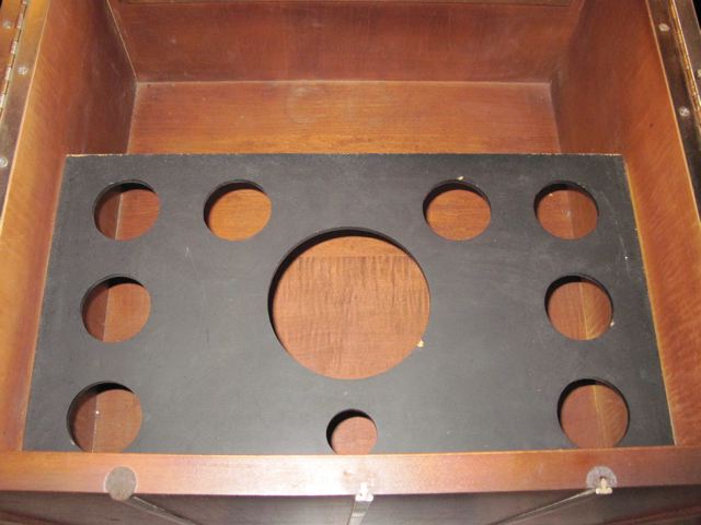 Paul Evans Wood & Chrome Tulip Base Bar 