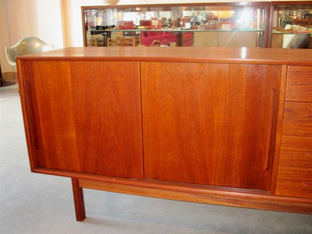 Danish Teak Four Drawer Credenza