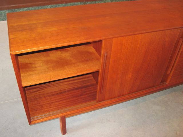 Danish Teak Four Drawer Credenza