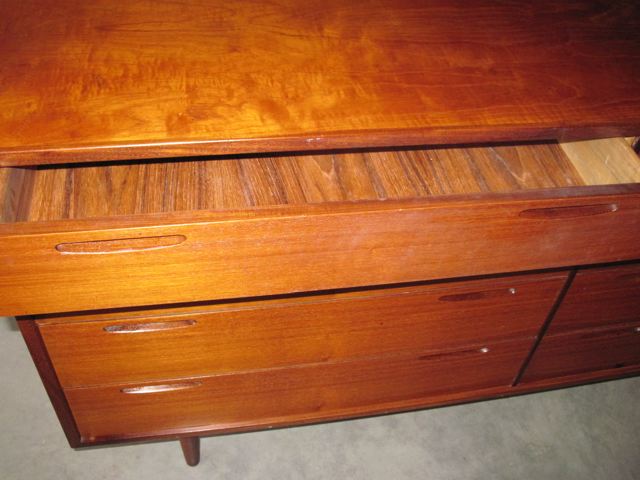 Danish Teak Eight Drawer Case Piece