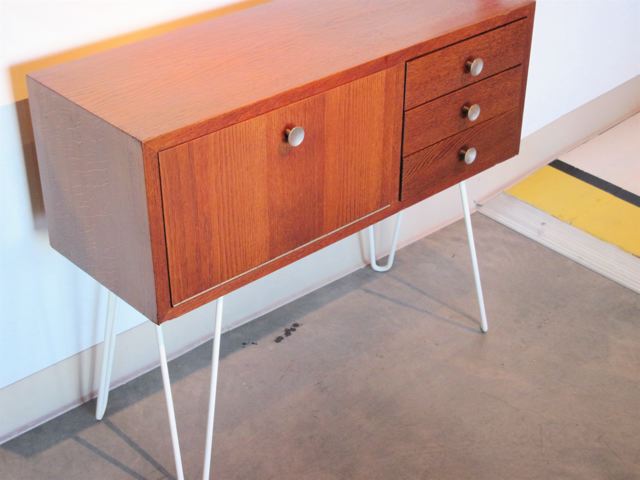 George Nelson Style Oak Credenza