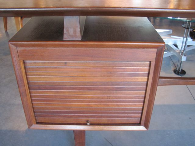 Rosewood & Walnut Executive Desk