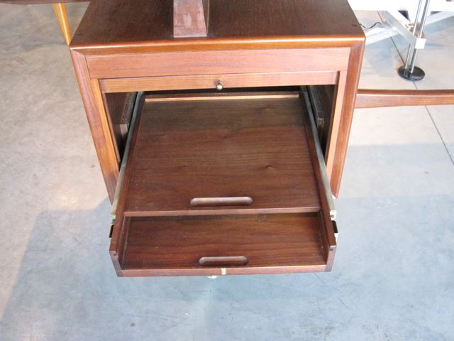 Rosewood & Walnut Executive Desk