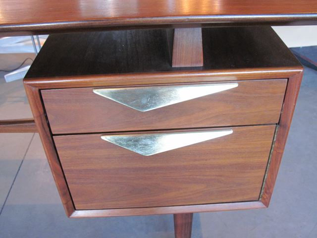Rosewood & Walnut Executive Desk