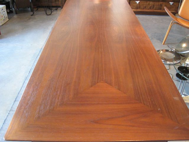 Rosewood & Walnut Executive Desk