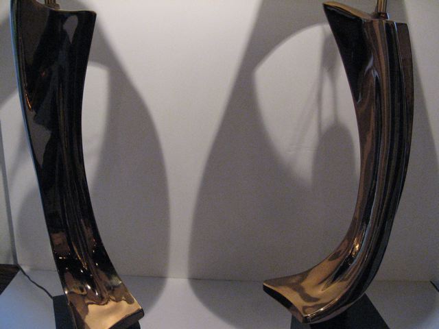 Maurizio Tempestini Laurel Bronze Lamps