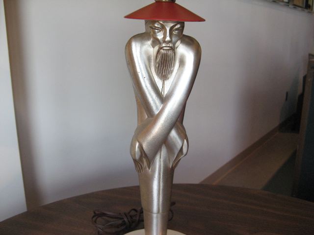 Chinese Philosopher Table Lamp 
