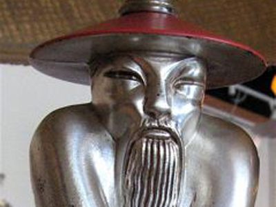 Chinese Philosopher Table Lamp 
