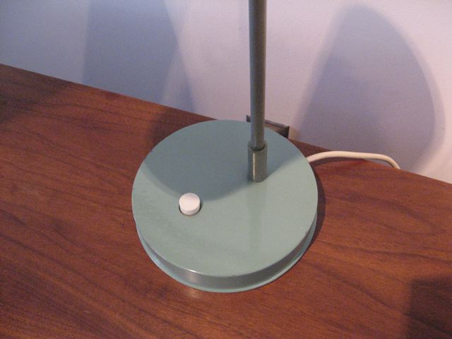 Lightolier Lucite and Metal Table Lamp