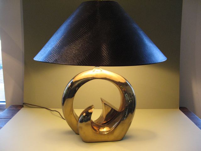 Laurel Brass Metal Table Lamp 