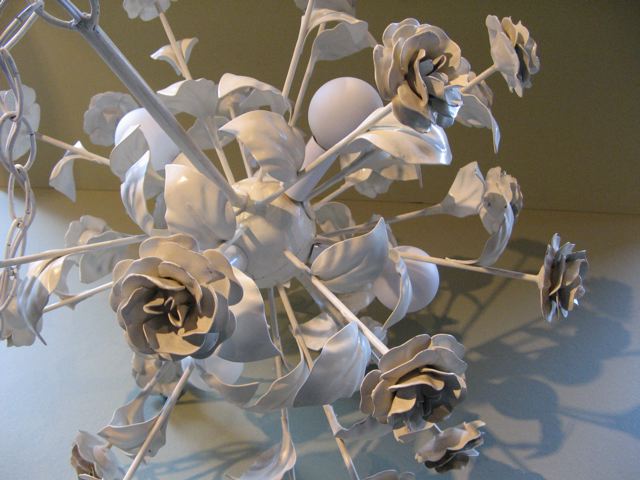 Metal Six Light Flower Sputnik Chandelier 