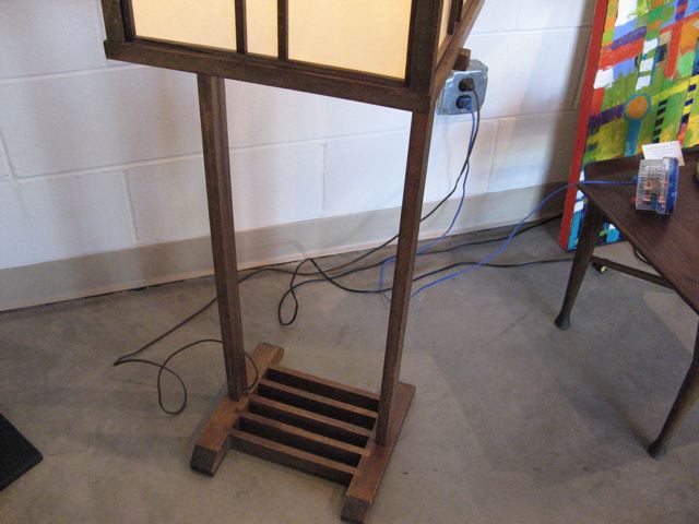 Japanese Arts & Crafts Lantern Floor Lamp 