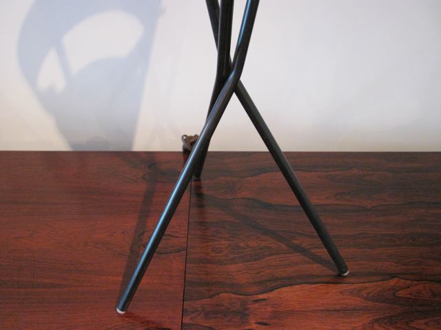 Pair of Gerald Thurston Metal  Tripod Table Lamps 