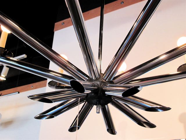 Italian Chrome Eight Arm <em>Sputnik</em> Chandelier