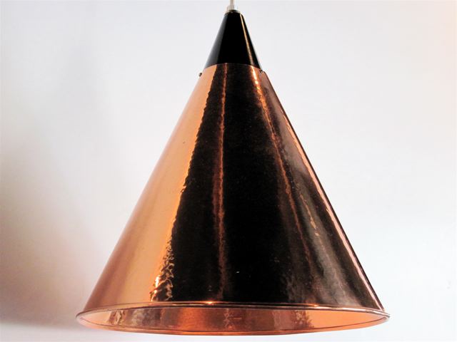 Danish Hammered Copper Pendant