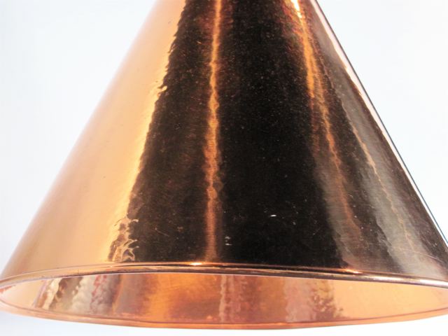 Danish Hammered Copper Pendant