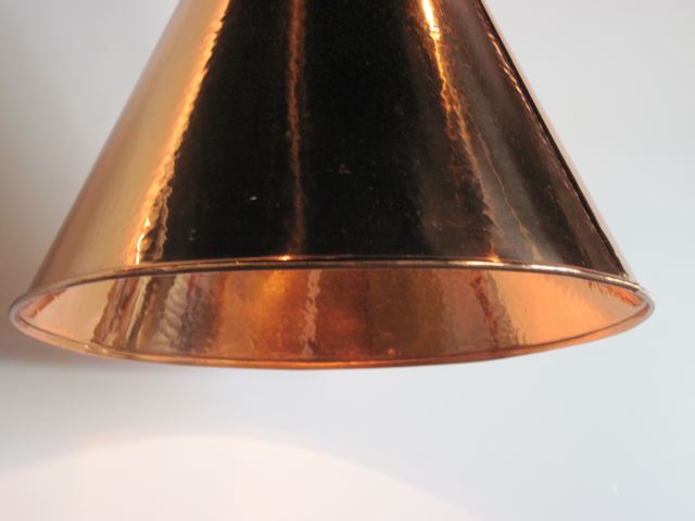 Danish Hammered Copper Pendant